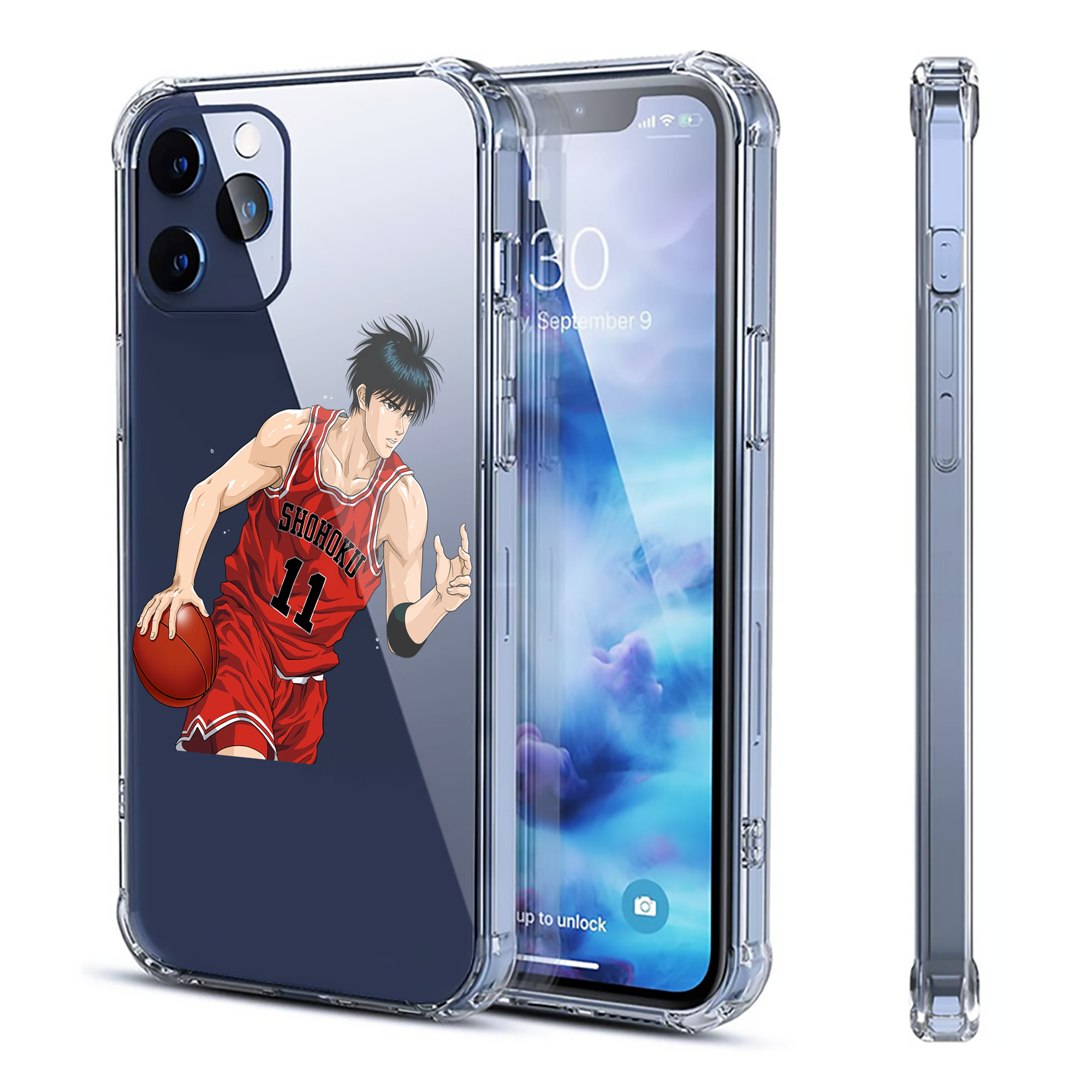 （画像用） SLAM DUNK／スラムダンク 【iPhone 12シリーズ対応】透明スマホケース（クリアソフトケース）